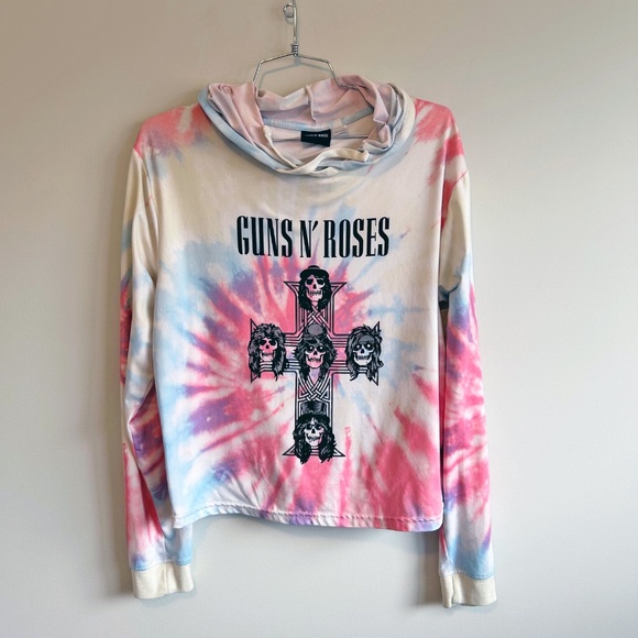 Guns N' Roses tie-dye pullover Hoodie Size M - Picture 1 of 10